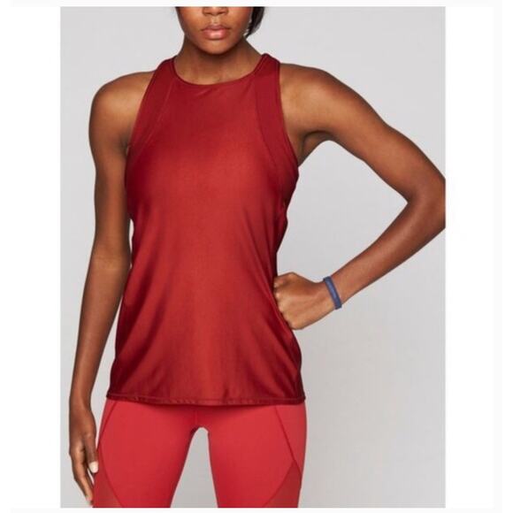 Athleta Tops - Athleta Red Fit Fast Tank Top Red Racerback Womens Size Medium M